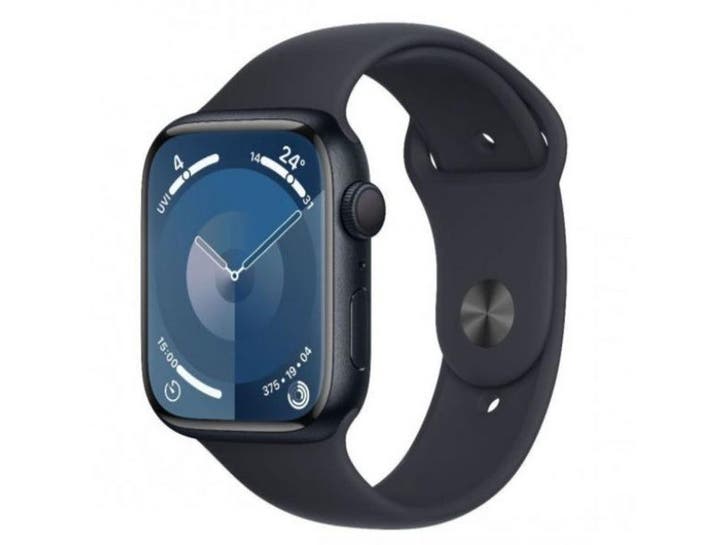 Apple Watch Series 9 - Smartwatch 41mm - GPS/GNSS - Zwart, Handtassen en Accessoires, Smartwatches, Zo goed als nieuw, Verzenden