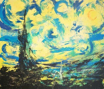 Alfonso Martín (XX) - Dream in Van Gogh (XL) No reserve