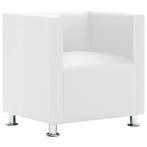 Leesstoel kunstleer wit | Tweede Kansje | OP = OP (fauteuil), Verzenden, Nieuw