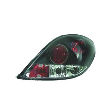 FEUX ARRIÈRE PEUGEOT 207 06-12 FOND NOIR, Verzenden