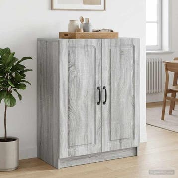 vidaXL Dressoir Grijs sonoma 66 x 34,5 x 87 cm Bewerkt hout, Huis en Inrichting, Kasten | Dressoirs, Verzenden, Nieuw