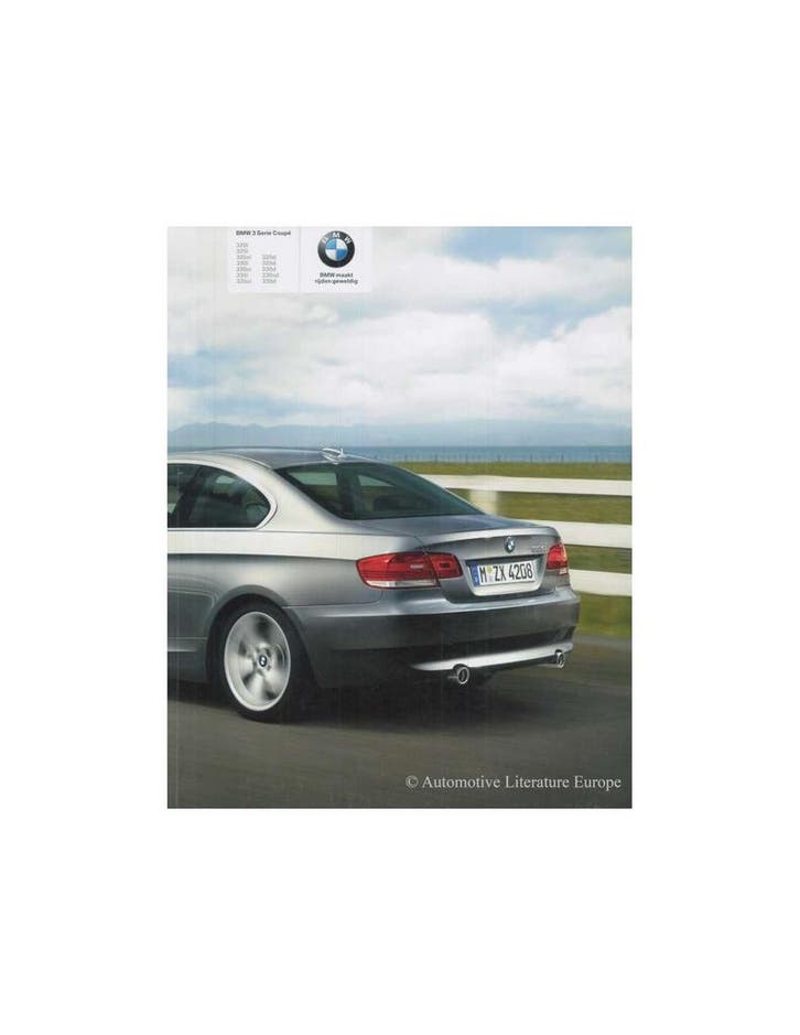 2008 BMW 3 SERIE COUPÉ BROCHURE NEDERLANDS, Livres, Autos | Brochures & Magazines, Enlèvement ou Envoi