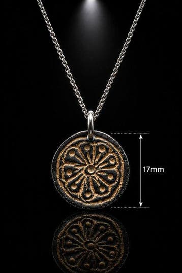 Époque Viking Bronze « La Roue Solaire du Nord » Amulette en