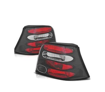 FEUX ARRIÈRE POUR VOLKSWAGEN VW GOLF 4 97-03 FOND NOIR, Autos : Pièces & Accessoires, Verzenden