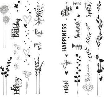 Transferfolie Natural Life kaarsen set 2 vellen, Nieuw