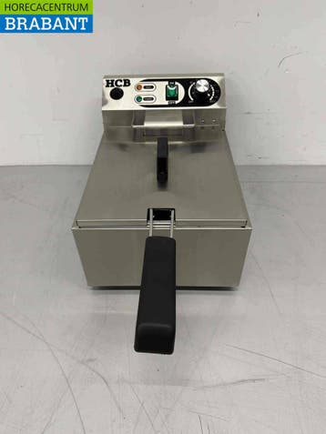 Friteuse HCB en acier inoxydable 6 litres 230V Horeca, Verzenden