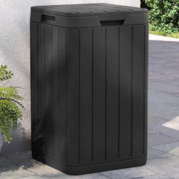 vidaXL Tuinafvalbak 38x38x65 cm polypropeen antracietkleurig, Verzenden, Nieuw