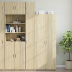 vidaXL Opbergkast smal 30x42,5x225 cm bewerkt hout sonoma, Verzenden, Nieuw