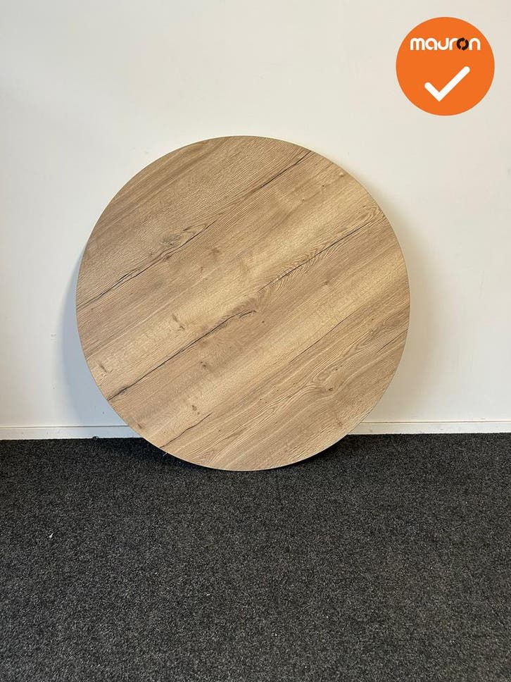 Nieuw vergaderblad - Rond - 120cm - Halifax Naturel/Natuur e, Articles professionnels, Aménagement de Bureau & Magasin | Mobilier de bureau & Aménagement