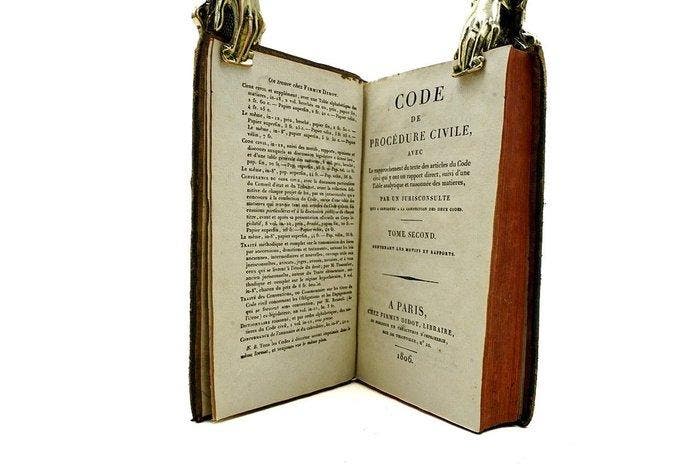 Napoléon - Code de procédure civile - 1806, Antiquités & Art, Antiquités | Livres & Manuscrits