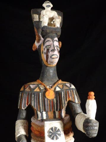 Mask - Nigeria - mask met bovenbouw