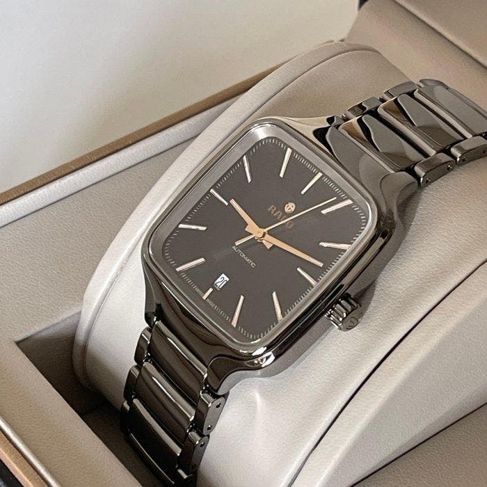 Rado - True Square Automatic - R27077102 - Heren - 2025, Bijoux, Sacs & Beauté, Montres | Hommes