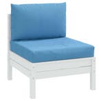 vidaXL Palletkussens 2 st stof gemêleerd blauw, Verzenden, Nieuw