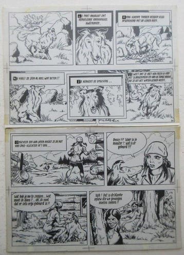 Bessy 85 - Originele pagina (p.23) - De drie vlechten - 1, Boeken, Nieuw