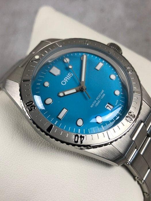 Oris - Divers Sixty Five Cotton Candy Automatic Blue - 01, Bijoux, Sacs & Beauté, Montres | Hommes