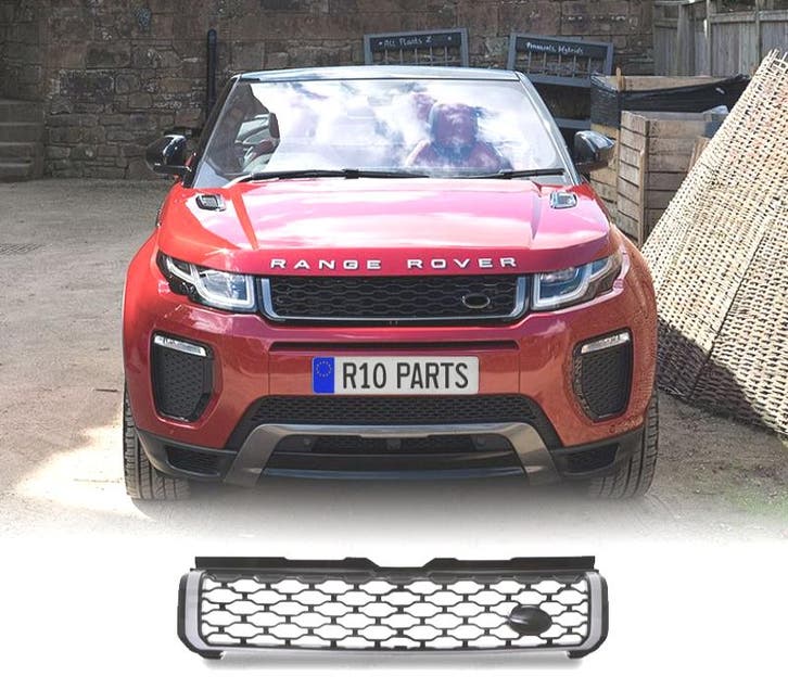 CALANDRE RANGE ROVER EVOQUE 16- LOOK DYNAMIC NOIR ARGENT, Autos : Pièces & Accessoires, Carrosserie & Tôlerie, Envoi