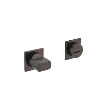 WC slot minimalistisch zelfklevend vierkant rozet antraci..., Doe-het-zelf en Bouw, Ophalen of Verzenden, Nieuw, Slot