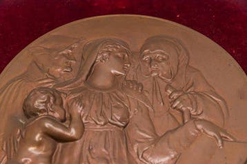 Bronzen Plaquette F. Barbedienne - Brons - 1850-1900, Antiek en Kunst
