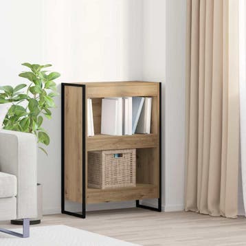 vidaXL Boekenkast Ambachtelijk Eiken 60 x 30 x 86,5 cm, Verzenden, Nieuw
