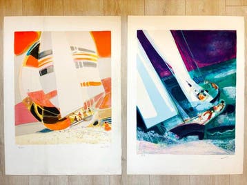 Paul Ambille (1930-2010) - Les voiliers - Lot de 2