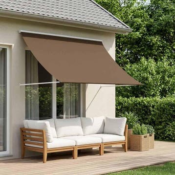 vidaXL Zonnescherm Taupe 150 x 150 cm, Tuin en Terras, Zonneschermen, Verzenden, Nieuw