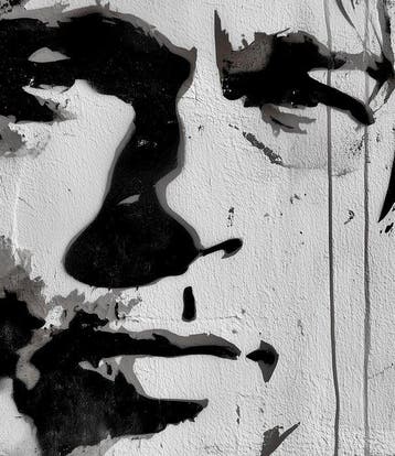 David Law (1967) - Brad Pitt (Stencil)