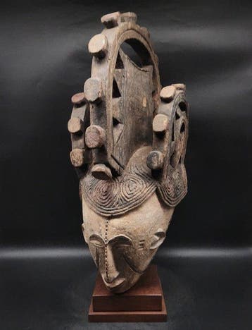 Prachtige helm - Igbo - Nigeria (Zonder minimumprijs), Antiek en Kunst