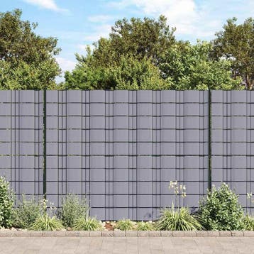 vidaXL Privacystrips 35x0,19 m PVC mat lichtgrijs, Tuin en Terras, Verzenden, Nieuw