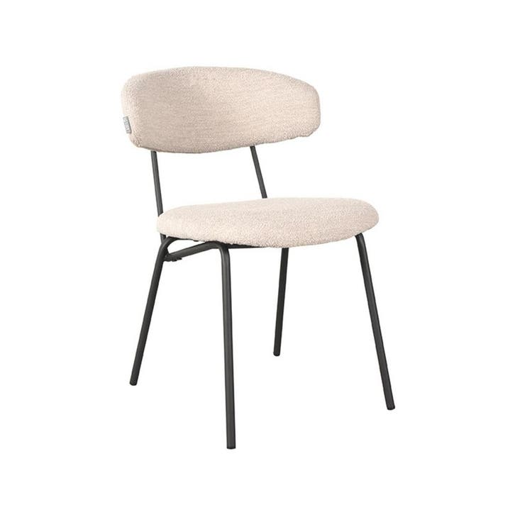 Stoel Zack | Naturel | Boucle | Zwart Metalen Frame | 2, Articles professionnels, Horeca | Équipement de cuisine, Envoi