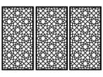 Veiling - 3x Composiet terrasscherm Alhambra 180x90cm, Nieuw