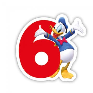 Mickey Mouse Kaars 6 Jaar, Verzenden
