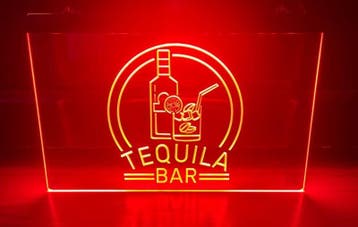 Tequila bar neon bord lamp LED cafe verlichting reclame lich, Verzenden, Nieuw