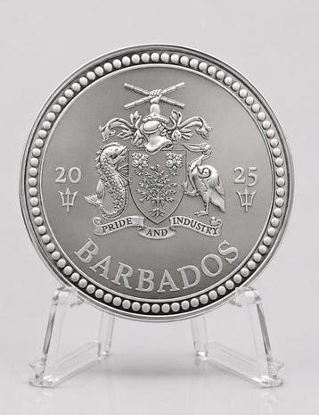 Barbados. 1 Dollar 2025 – Trident – 1 oz Silver coin – Ag