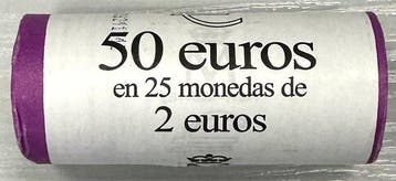 Andorre. 2 Euro 2024 (25 monnaies) en rouleau (Sans prix de