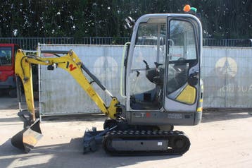 Veiling: Minigraver Wacker Neuson ET16 Diesel 13.8kW 2019, Ophalen