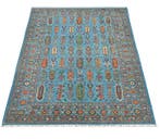 Afghan, Ziegler Kazak, Traditioneel handgeknoopt tapijt, Nieuw