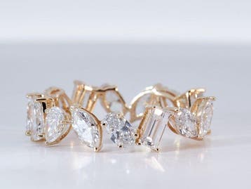 Zonder minimumprijs - Ring - 14 karaat Geel goud - 3.20ct., Nieuw