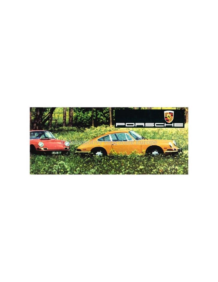 1968 PORSCHE 911 / 912 BROCHURE ENGELS, Livres, Autos | Brochures & Magazines, Enlèvement ou Envoi
