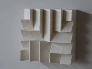 Hans Meeuwsen - 2026 - 66 wit minimalistisch wandrelief