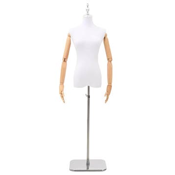 vidaXL Verstelbare mannequin van 165-213 cm met voet Vrouw, Verzenden