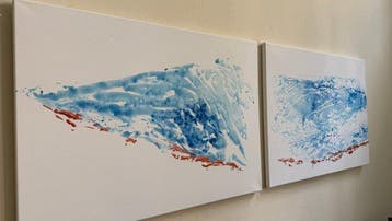 Andrea Krauß - Tide Line_02 diptychon XXL *no reserve*