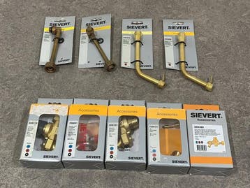 Veiling - Sievert gasbrander toebehoren set 9-delig, Doe-het-zelf en Bouw, Gereedschap | Overige machines, Nieuw