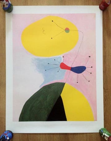 Joan Miró - Poster Joan Miro titled Portrait -  VG Bild