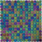 Wand & Vloer Mozaïek Tegels Factory Glas Mix Donker - Mat.., Doe-het-zelf en Bouw, Tegels, Nieuw, Ophalen of Verzenden, 20 tot 40 cm