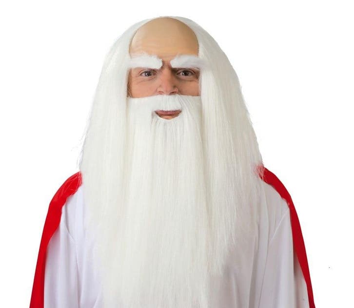 Gandalf Lord Of The Rings Pruik Wit, Hobby en Vrije tijd, Feestartikelen, Nieuw, Verzenden
