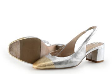 Josh V Slingbacks in maat 37 Zilver, Overige kleuren, Verzenden, Zo goed als nieuw, Josh V