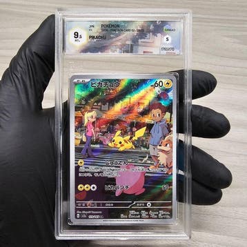 Pokémon - 2 Graded card - X2 Pikachu -> AR & Promo - Graad