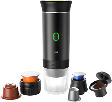 3-in-1 Koffiemaker USB-C | Retour deal | 34% korting!, Verzenden, Espresso apparaat, Gemalen koffie, Zo goed als nieuw