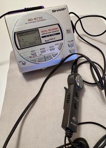 Sharp - MD-MT20 Draagbare minidisc speler-recorder