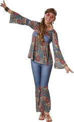 2dekans | Dressforfun Hippie Girl Harmony XL -, Ophalen of Verzenden, Nieuw